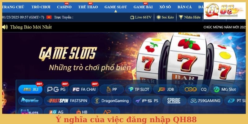 Ý nghĩa của việc đăng nhập QH88