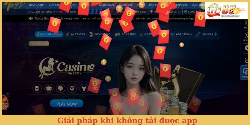 Giải pháp khi không tải được app